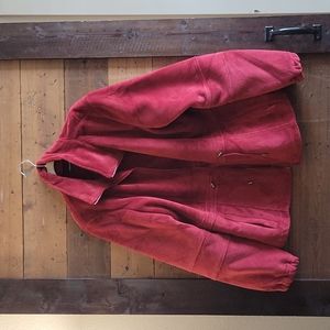 Kristen Blake red velour jacket | worn twice